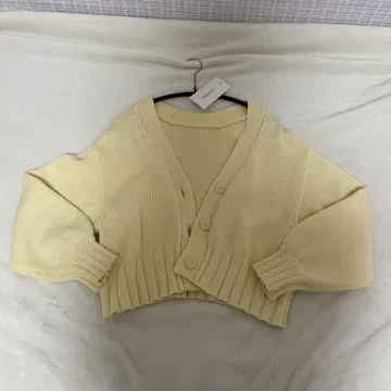 COHINA 코히나 코튼 치비 가디건 레몬