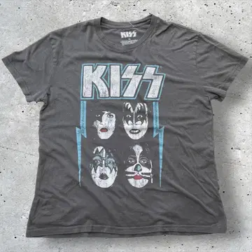 KISS 키스 밴드 티셔츠 XL Y2K 캐주얼 구제 의류 락