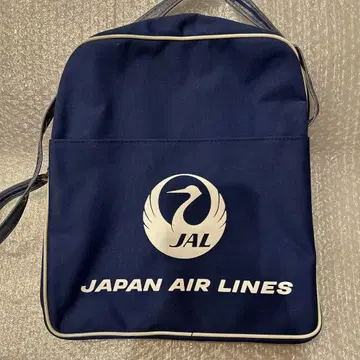 앤티크 1960년대 승객 배포 JAL 숄더백 파랑