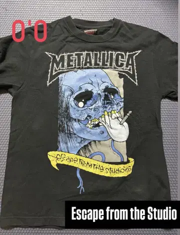 00s METALICA 빈티지 블랙 티셔츠 밴 티셔츠 S