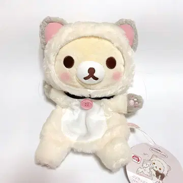 코리락쿠마 캣 퍼펫 봉제 인형 리락쿠마 산엑스 레트로