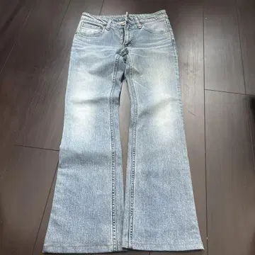 HRM 라이트 블루 부츠 컷 데님 플레어 스타일 빈티지