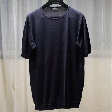 JOHN SMEDLEY/씨 아일랜드 코튼 반팔 티셔츠 30G 네이비 M