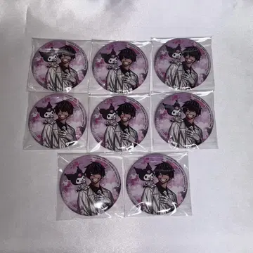 도원암귀 산리오 캔뱃지 복숭아뿔 벚꽃 8종 세트