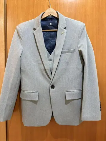 DRESS PRODUCTION 쓰리피스 턱시도 라이트 그레이 M04