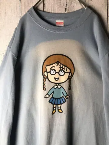 레어 마루코는 아홉살(치비 마루코짱) 타마짱 티셔츠 롱T L 레어