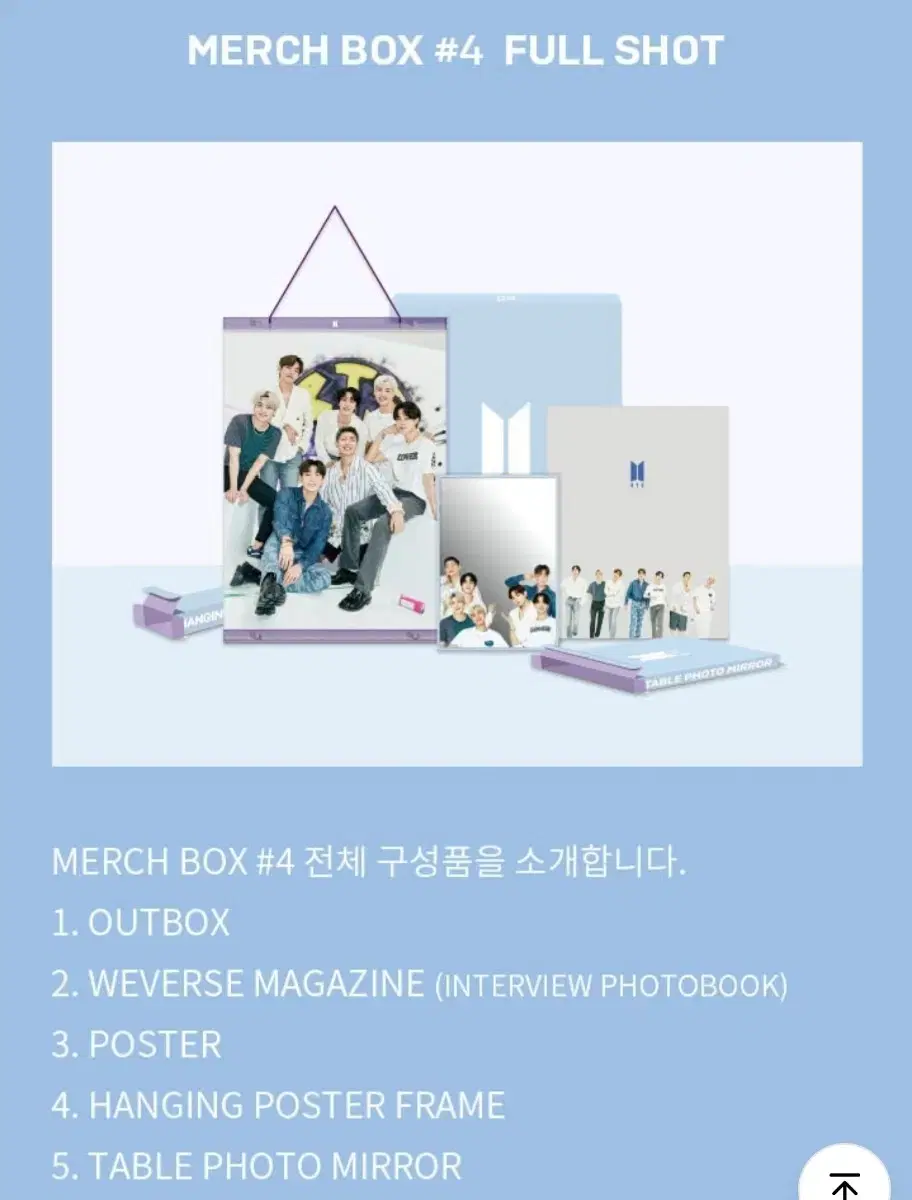 Bangtan Boys BTS Merch Box 4 Merchbox #4 New product