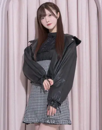 pium 더블 라인 오버 사이즈 라이더스 블랙