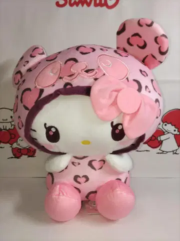 키티 레오파드 무늬 BIG 봉제 인형