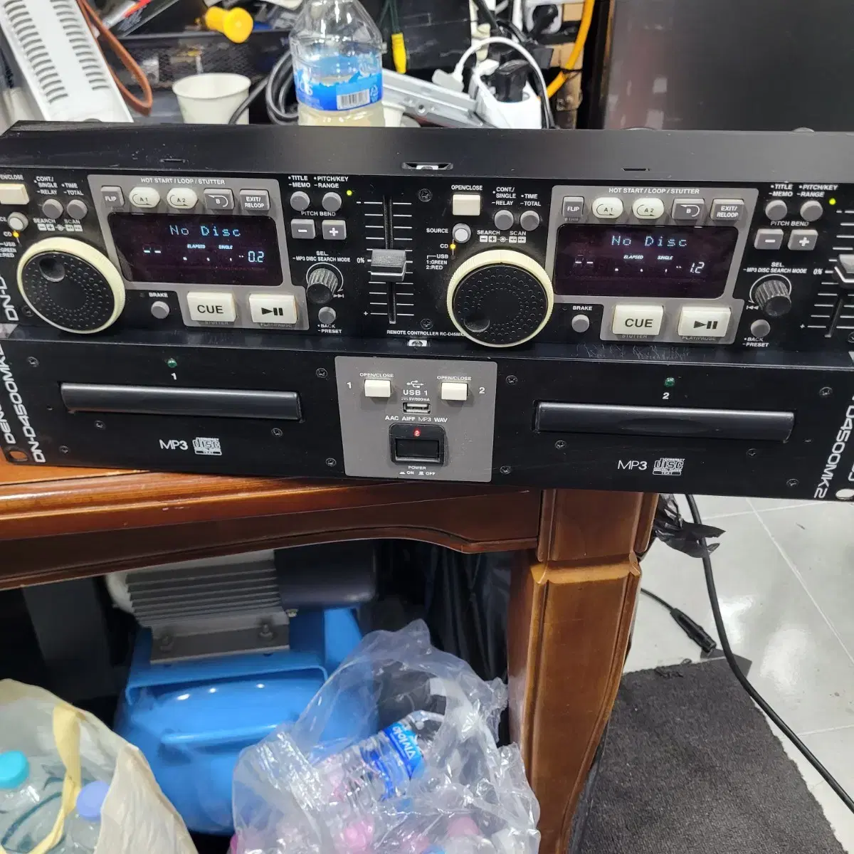 데논 DN-D4500MK2 듀얼 CD플레이어입니다MP3 재생 잘 됩니다