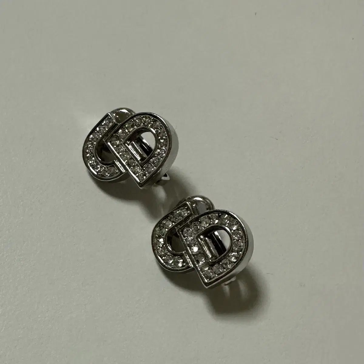 Dior CD Cubic Clip-on Earrings