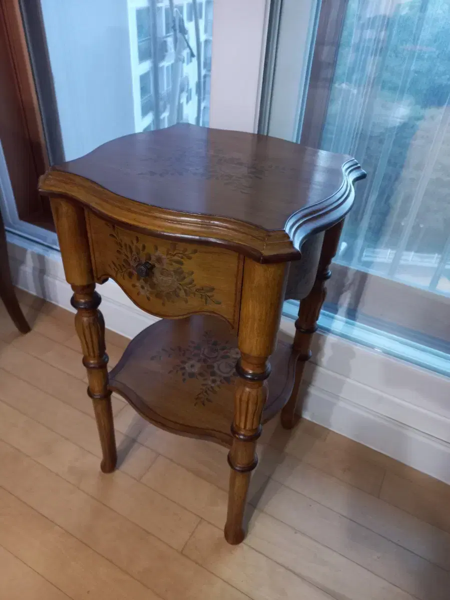Antique Furniture Bedside Table Console