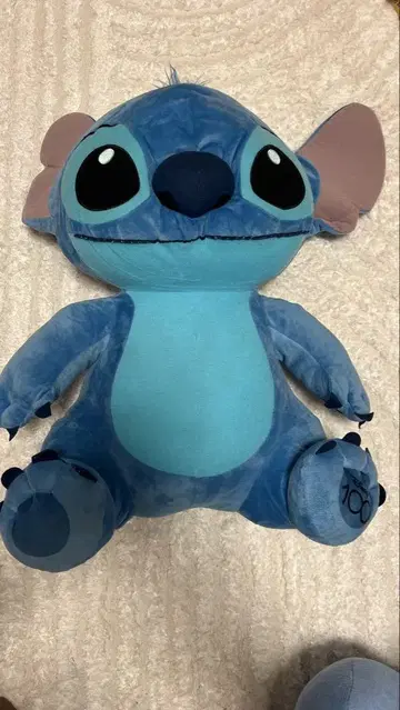 스티치 봉제 인형 빅 파랑