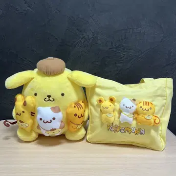 폼폼푸딩 봉제 인형 토트백 세트