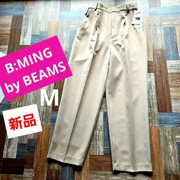 새상품 B:MING by BEAMS 핀턱 스트레이트 크롭 팬츠 관리 용이