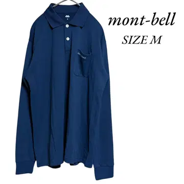 mont-bell 몽벨 WIC. 롱 슬리브 피케 셔츠 네이비 M