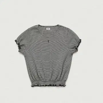 The Barnnet Lettuce-Hem T-Shirt 보더