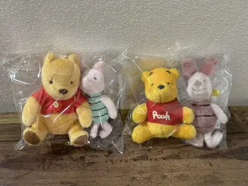 클래식 푸우 곰돌이 푸 피글렛 클래식 봉제 인형 배지 화이트 택
