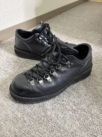 Danner Mt. Ridge Low 가죽 블랙 하이킹 슈즈