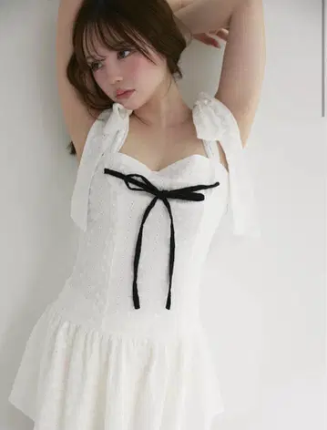 andmary Natalie mini dress white 앤드 마리