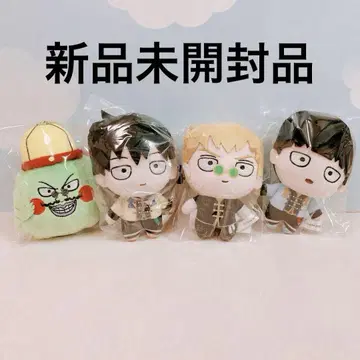 펑슉! 모브 사이코 100 III 마스코트 봉제 인형 4종 세트