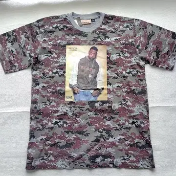미사용 ROCAWEAR JAY-Z 포토 프린트 티셔츠 카모플라주