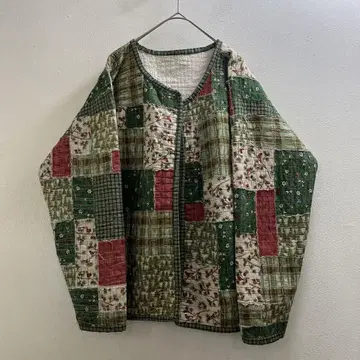 'USA 90s 80s 미국 빈티지 퀼트 자켓 패치워크
