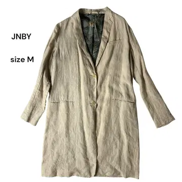 JNBY 백 오픈 린넨 실크 코트 베이지 JNBY