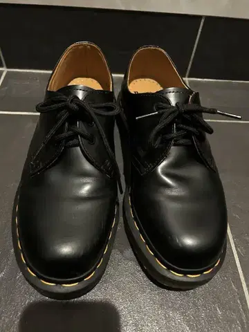 Dr. Martens 3홀 블랙 가죽 로퍼 박스 있음 닥터마틴