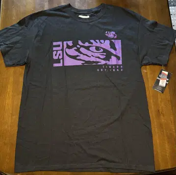 LSU 루이지애나 주립 대학 공식 라이선스 티셔츠 빅 L-XL 사이즈