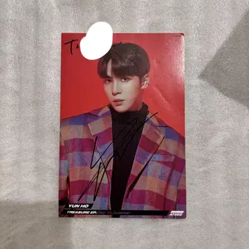 ATEEZ 유노 친필 사인