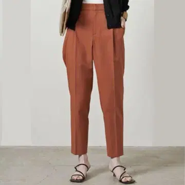 유나이티드 애로우즈 UNITED ARROWS 테이퍼드 팬츠 마 혼방 린넨