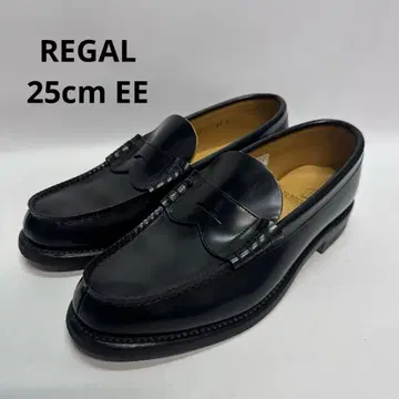 REGAL 로퍼 천연 가죽 비즈니스 슈즈 25 EE 2E
