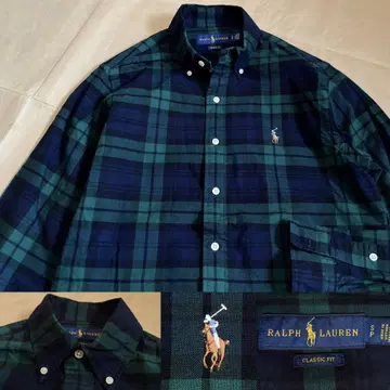 Ralph Lauren 랄프 로렌 블랙 워치 체크 셔츠 패턴