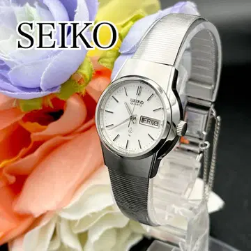 작동 손목시계 SEIKO 세이코 데이 데이트 새상품 배터리 실버 D37