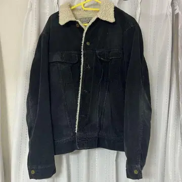 Lee 보아 블랙 데님 자켓