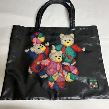 FEILER 곰 자수 토트백