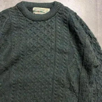 aran crafts 아란 니트 아일랜드 제 에메랄드 그린 구제 의류