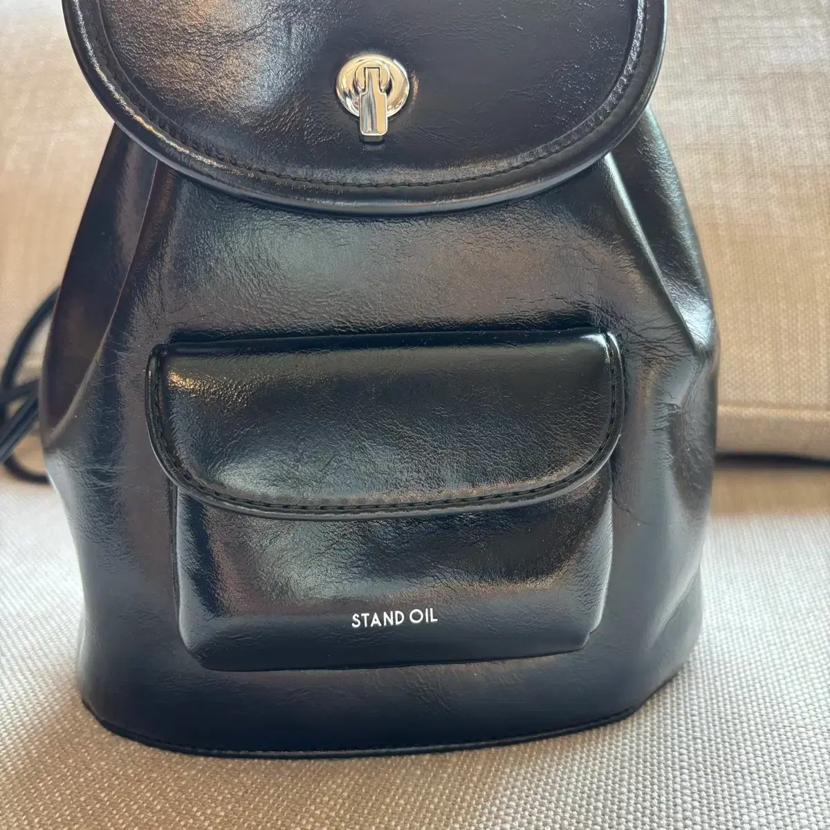 Stand Oil Ditto Bag Mini Backpack Black #스탠드오일,#스탠드오일