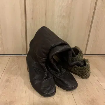 표범 무늬 롱 부츠