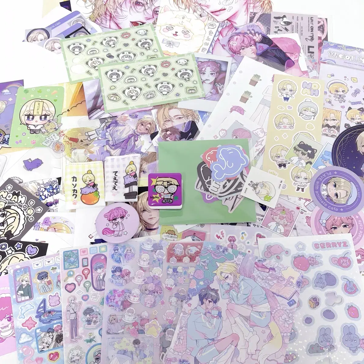PLAVE Yejun Noah Bamby Eunho Hamin Woo Chuu Jin-nim Sticker Ppeu-ba-o Cafe pre-order benefit