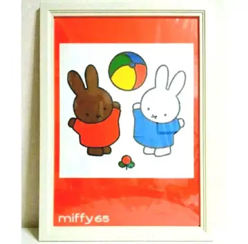 미피 전시회 한정판 A3 포스터 65주년 멜라니