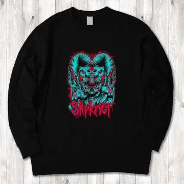 Slipknot 염소 헤비메탈 밴딩 티셔츠 블랙 맨투맨 XL