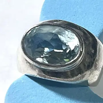 Ring 블루 토파즈 Silver925 덤으로 같은 디자인의 귀걸이