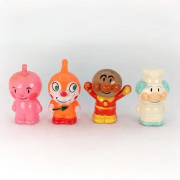 레트로 호빵맨 소프트 비닐 손가락 인형 메이드 인 재팬 1988년 일본제