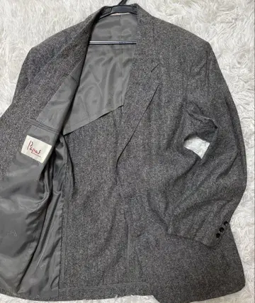 컨디션 최상] PAPAS 린넨 테일러드 자켓 실크 Size L