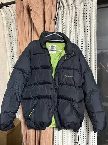 RIP CURL 다운 자켓 M 블랙/그린