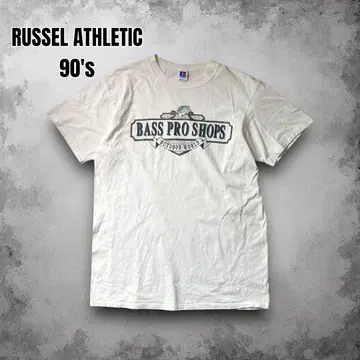 90s USA제 러셀 빈티지 샵 티셔츠 애니멀 기업 로고
