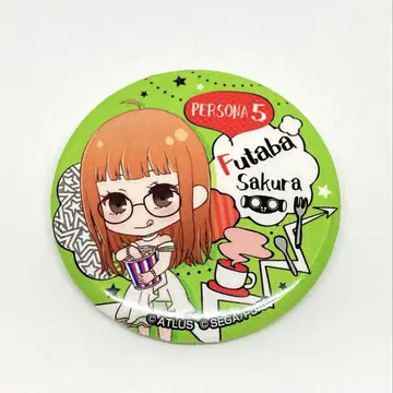 페르소나 5 더 로얄 P5R 세가 콜라보 카페 사쿠라 후타바 캔뱃지