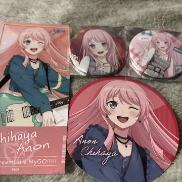 BanG Dream! atre 치하야 아이네 캔뱃지 코스터 티켓풍